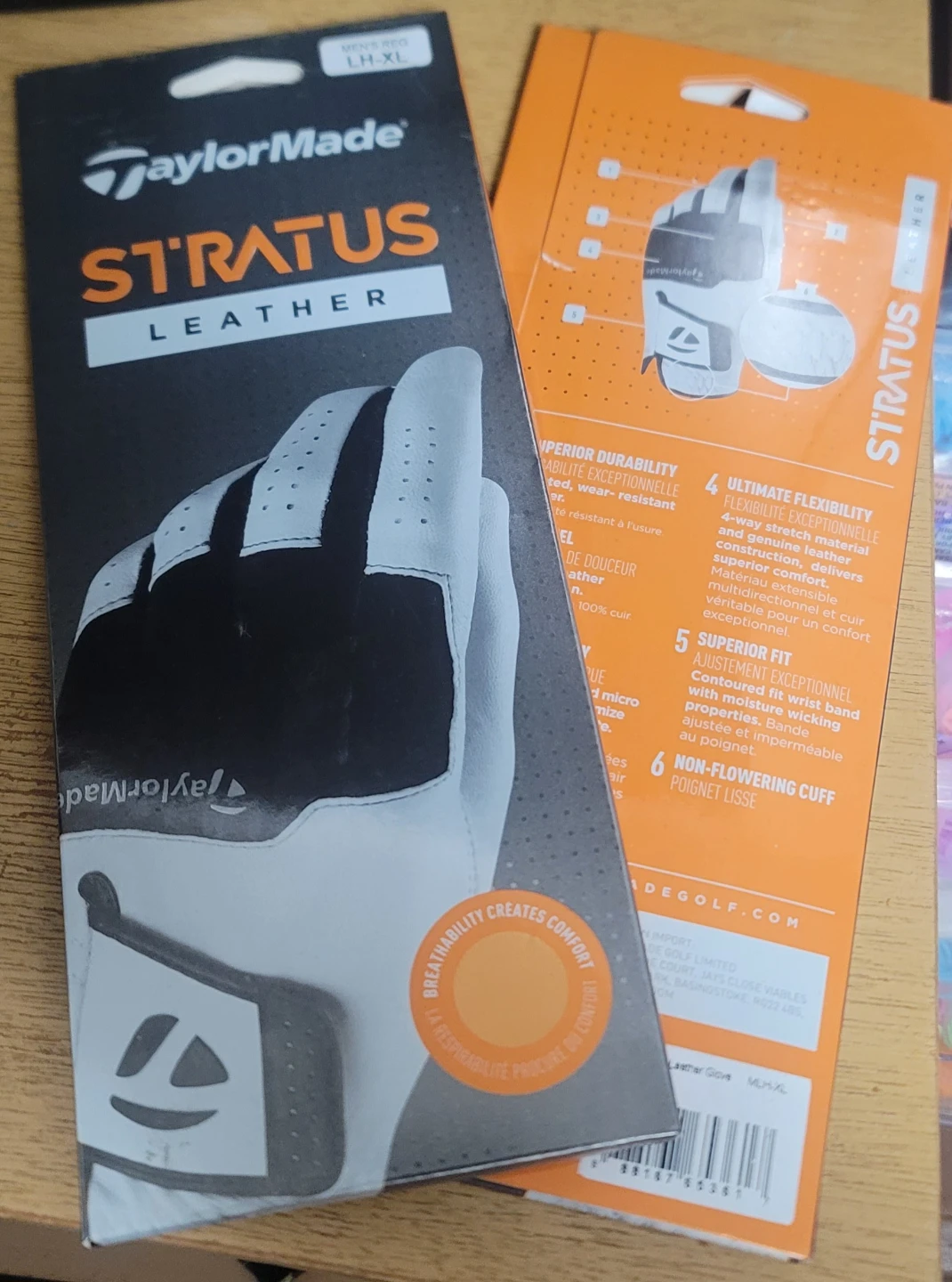 Two New TaylorMade Stratus Leather Golf Glove LH-XL - photo 4