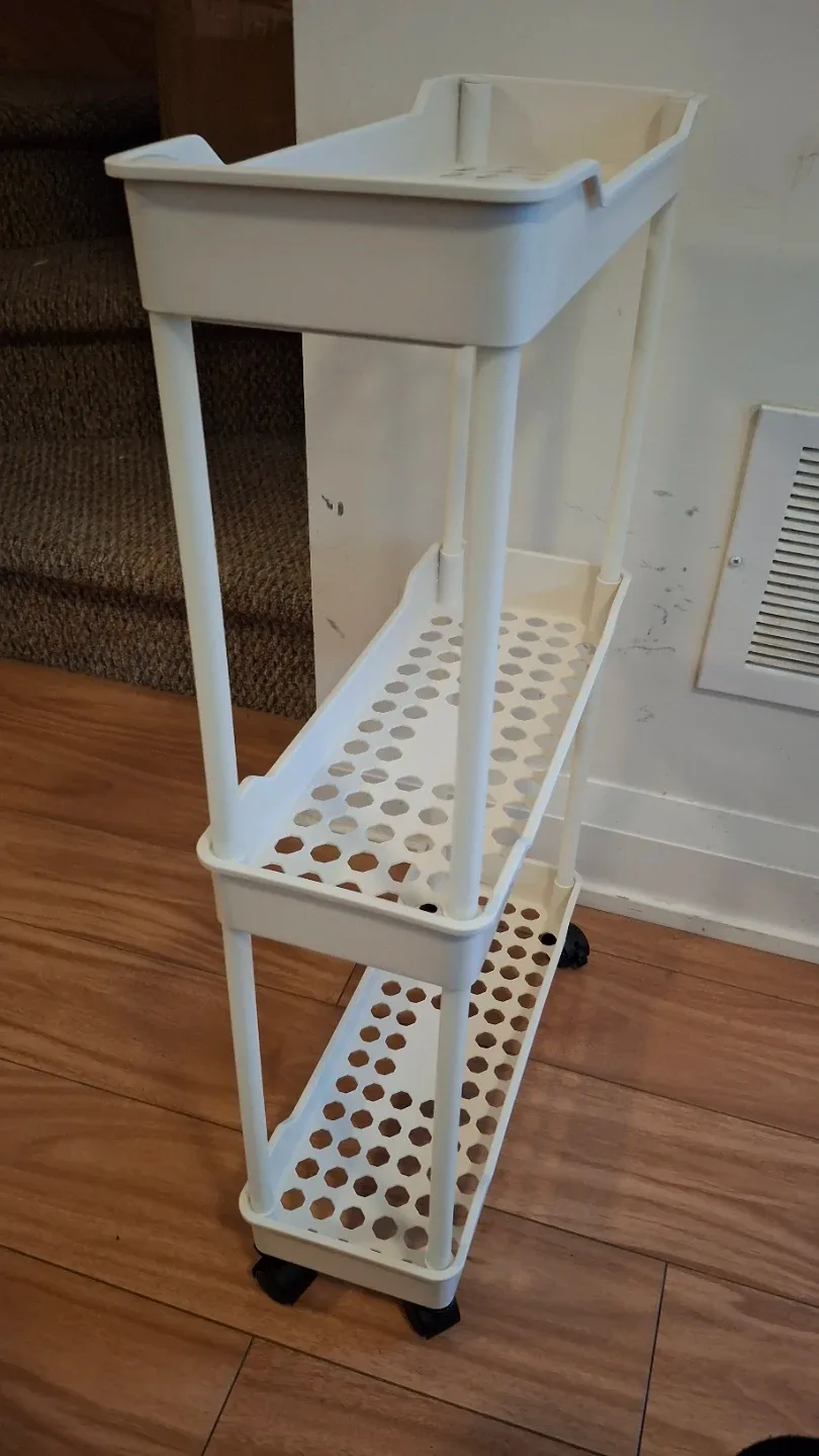 3 tier cart on wheels (15.5"x6" h:27") image indicator(2)