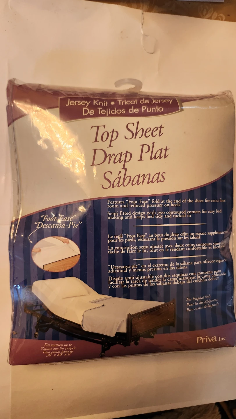 Brand New Priva Inc. Top Sheet - Jersey Knit - New in Package