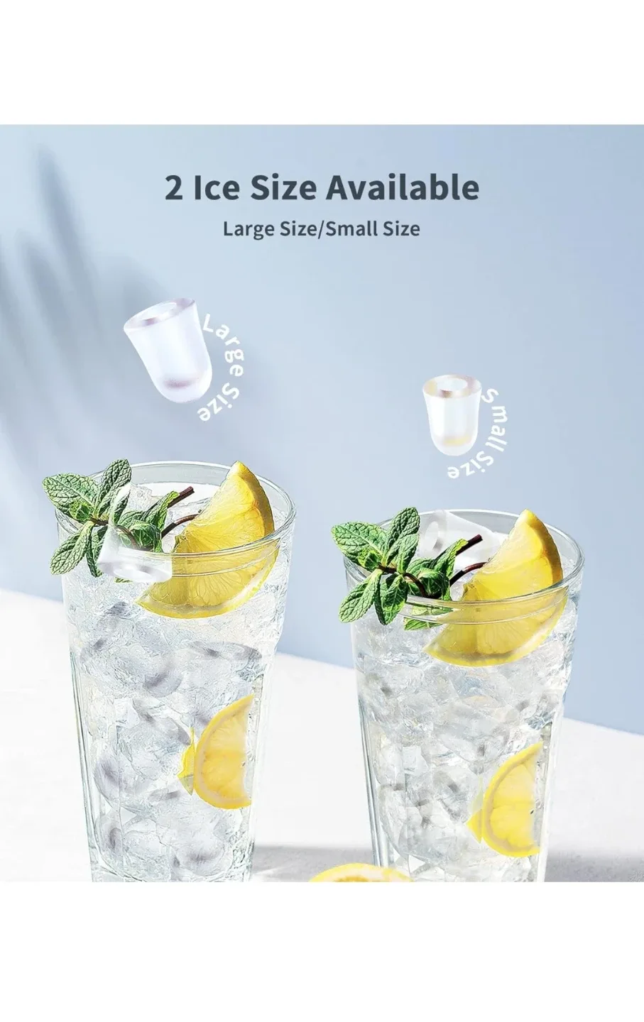 New ecozy Portable Ice Maker Countertop, 9 Cubes Ready in 6 mn image indicator(7)