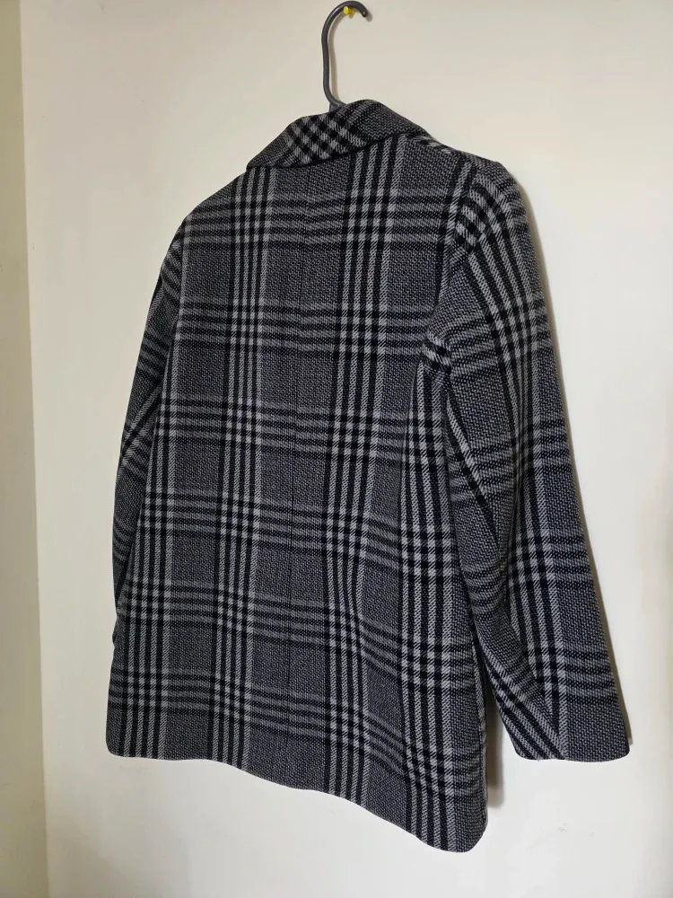 Abercrombie & Fitch Wool Blend Plaid Coat image indicator(6)