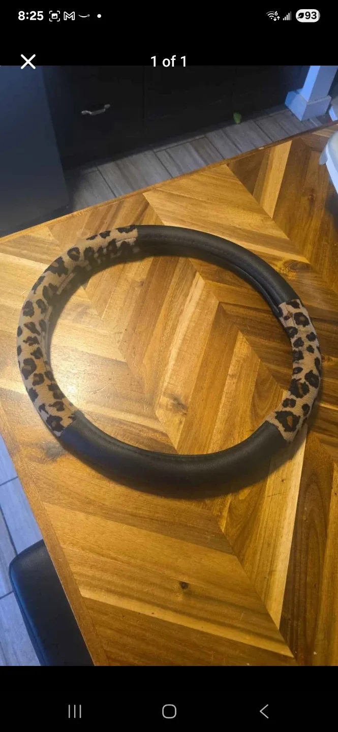 Leopard Print Steering Wheel Cover