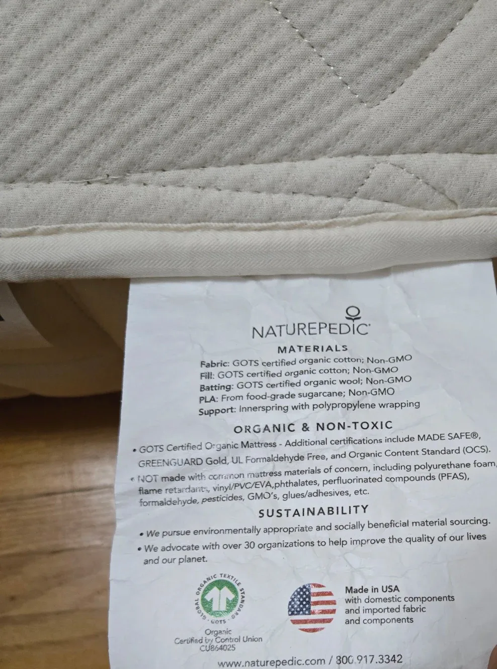 Naturepedic Organic Chorus Queen Mattress image indicator(5)