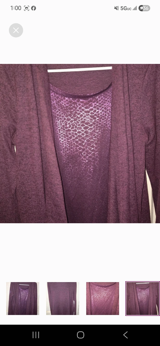 Purple long sleeves pettite large siz women sweaters full set - photo 2