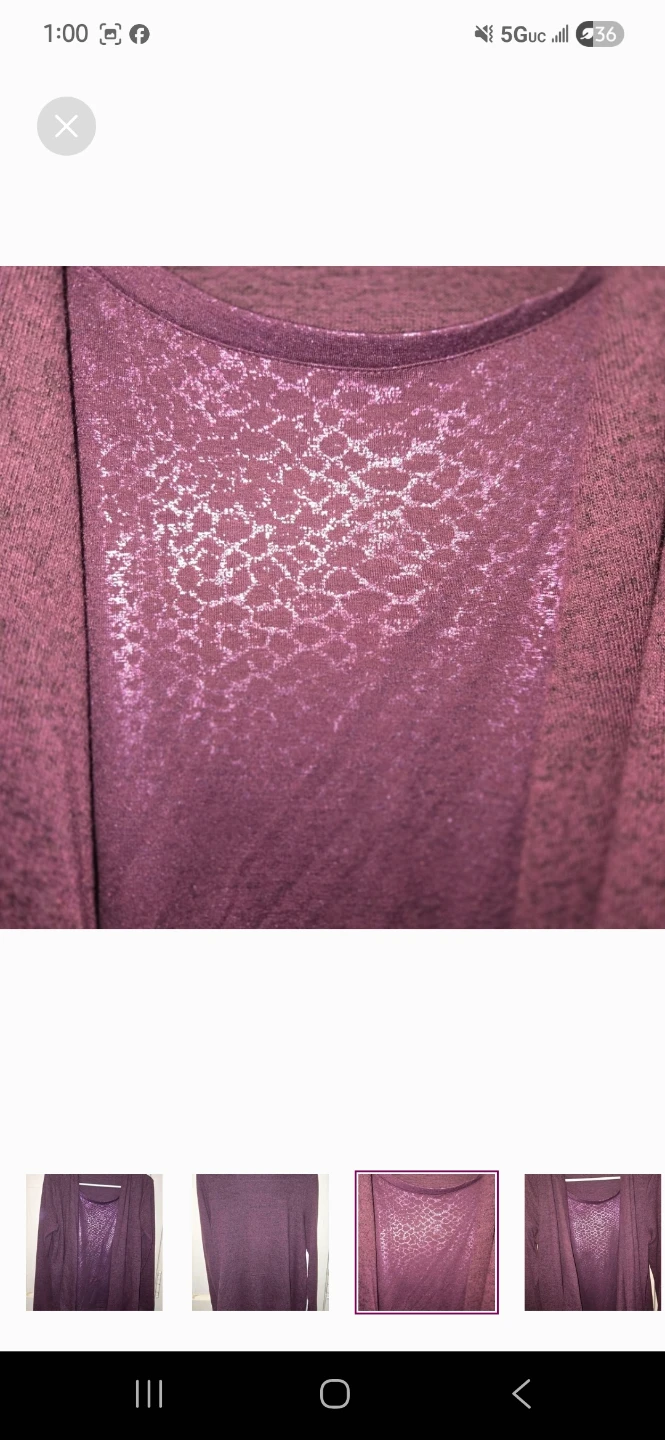 Purple long sleeves pettite large siz women sweaters full set - photo 3