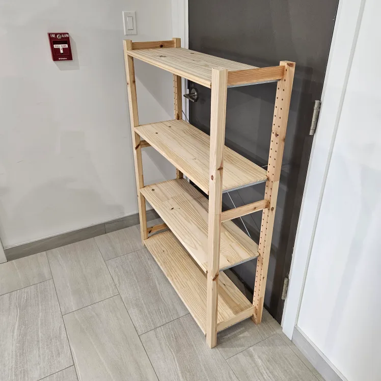 4-tier Shelf Unit - Solid Wood image indicator(2)