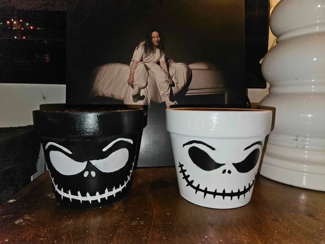 Hand-Painted Character Flower Pots