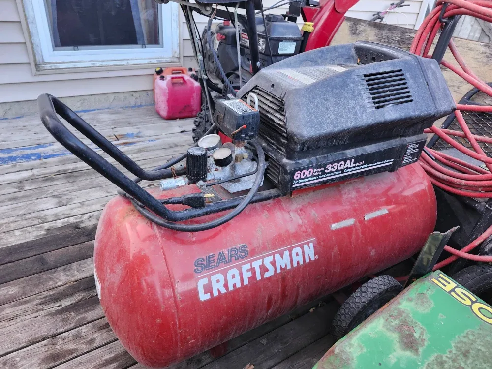 Craftsman 33 Gal Air Compressor & Snowblower