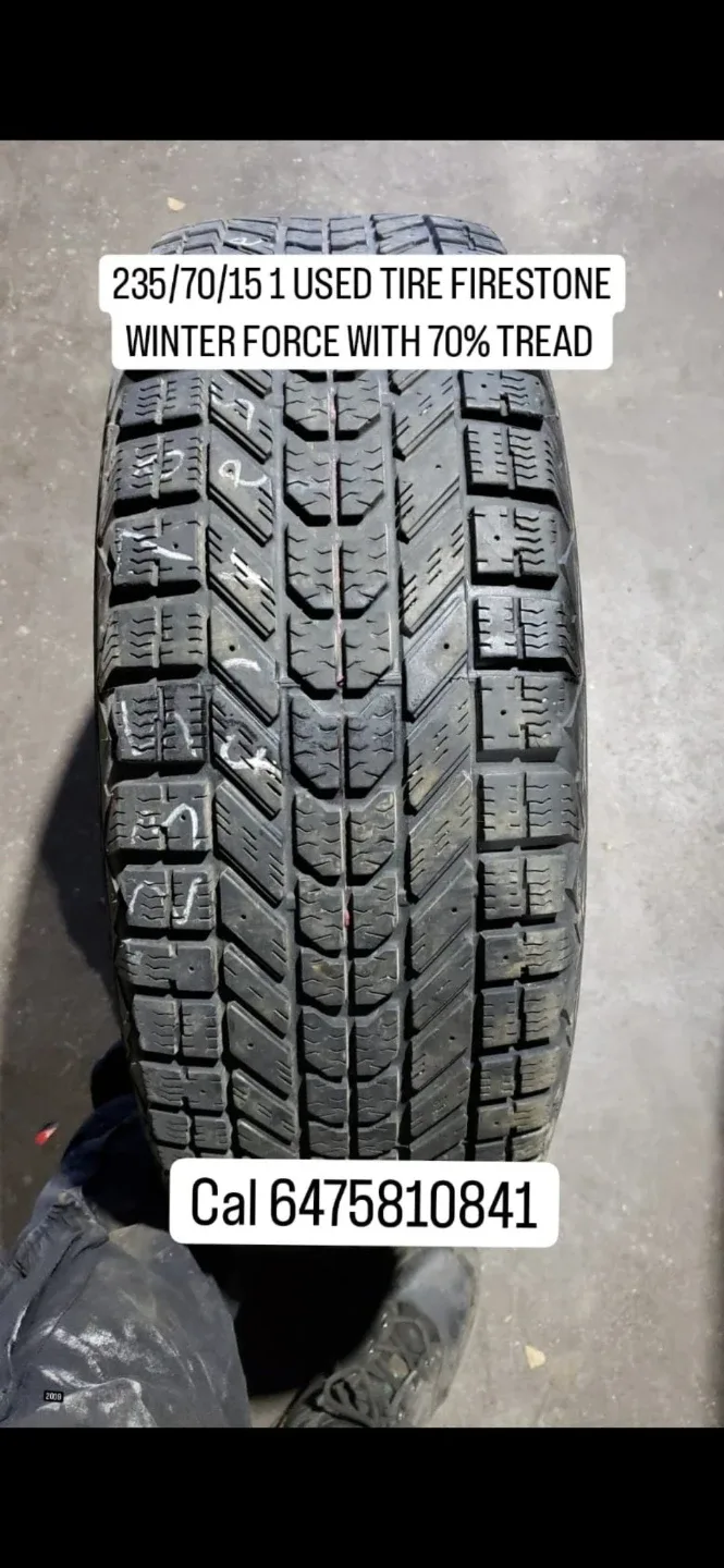 Firestone Winter Force Tire 235/70/15 thumbnail