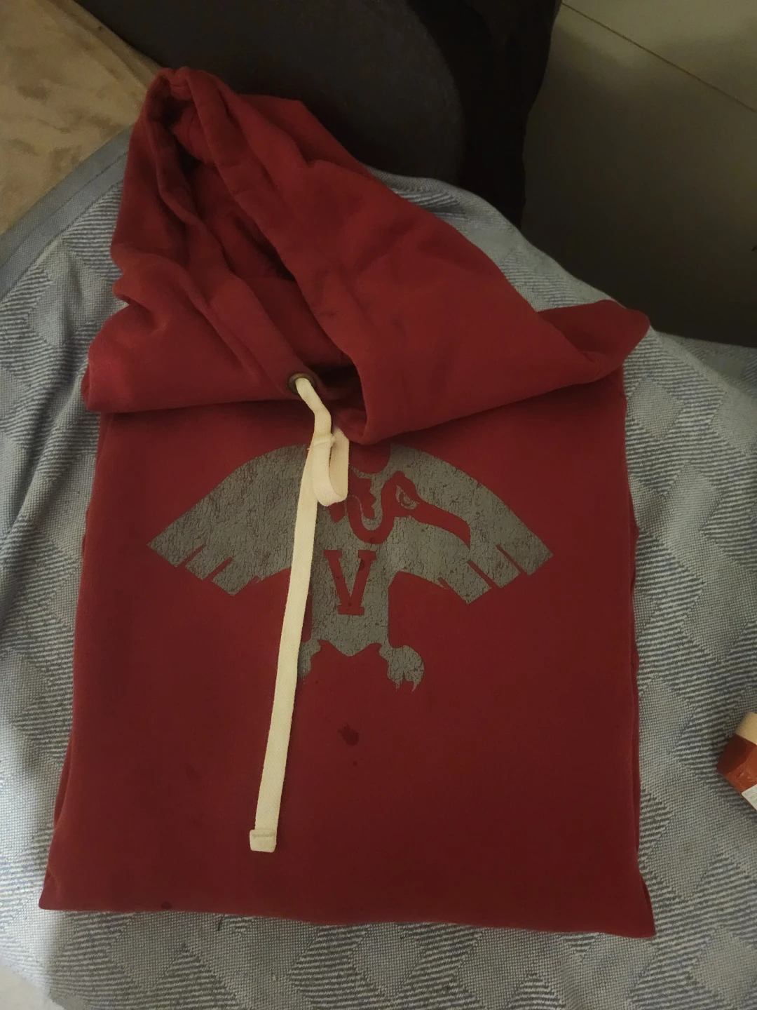 Red Hoodie with Eagle Design - photo 3