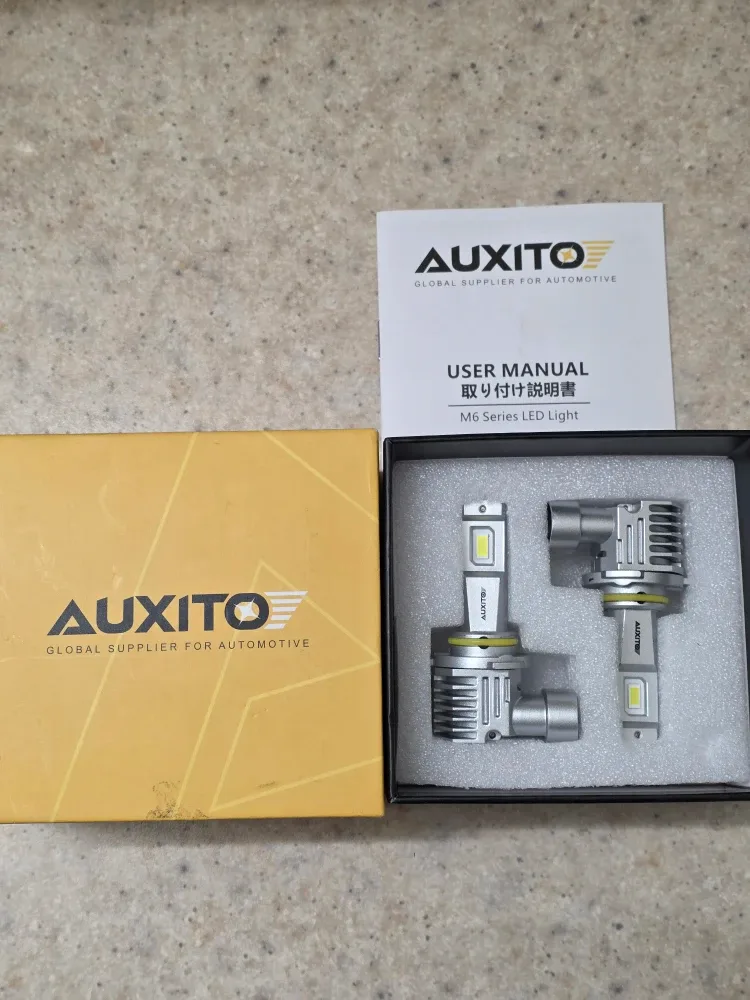 AUXITO LED Light H7 6500K White 9005/hb3 image indicator(2)
