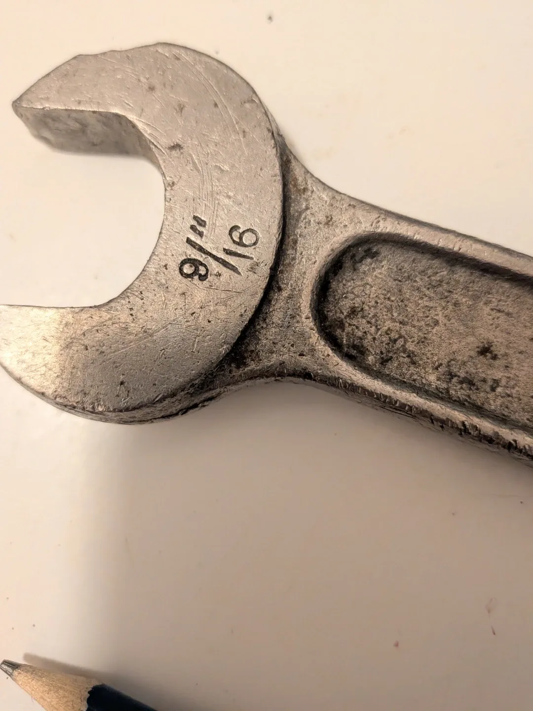 Vintage chunky BSA No. 11A Open End Wrench 9 "/16 image indicator(3)