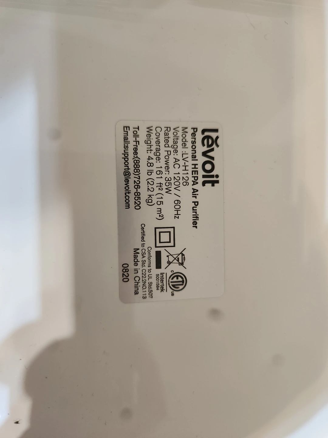 Levoit Air Purifier LV-H126 - photo 2
