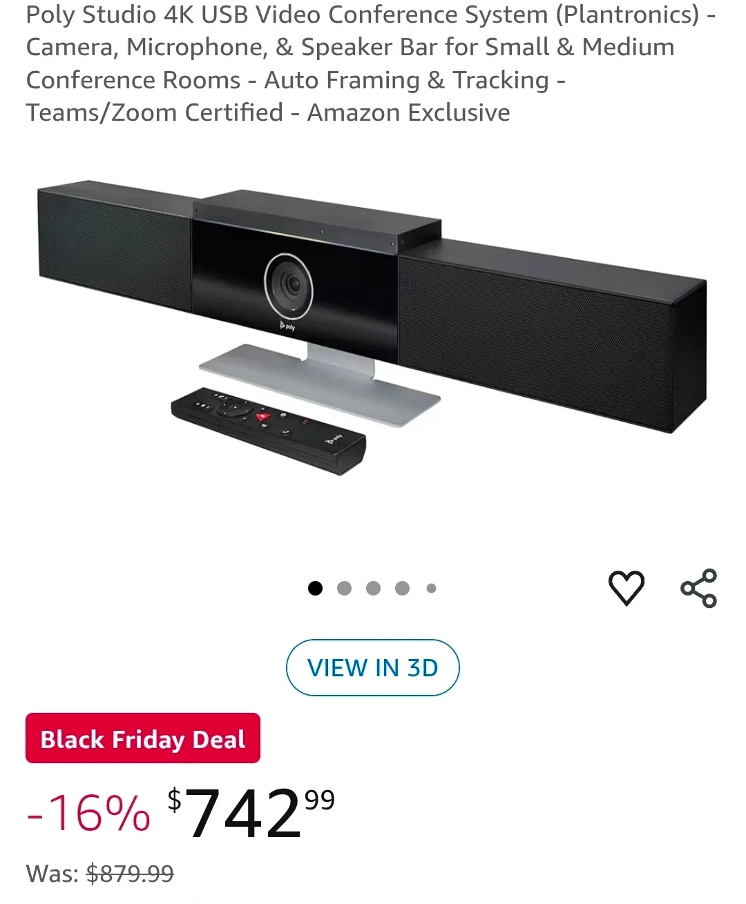 Poly Studio 4K USB Video Conference System P009 image indicator(2)