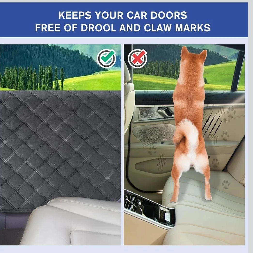 Dog Car Door Shields - XL Size, Black - photo 2