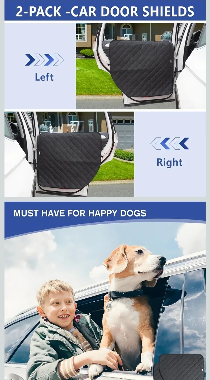 Dog Car Door Shields - XL Size, Black image indicator(3)