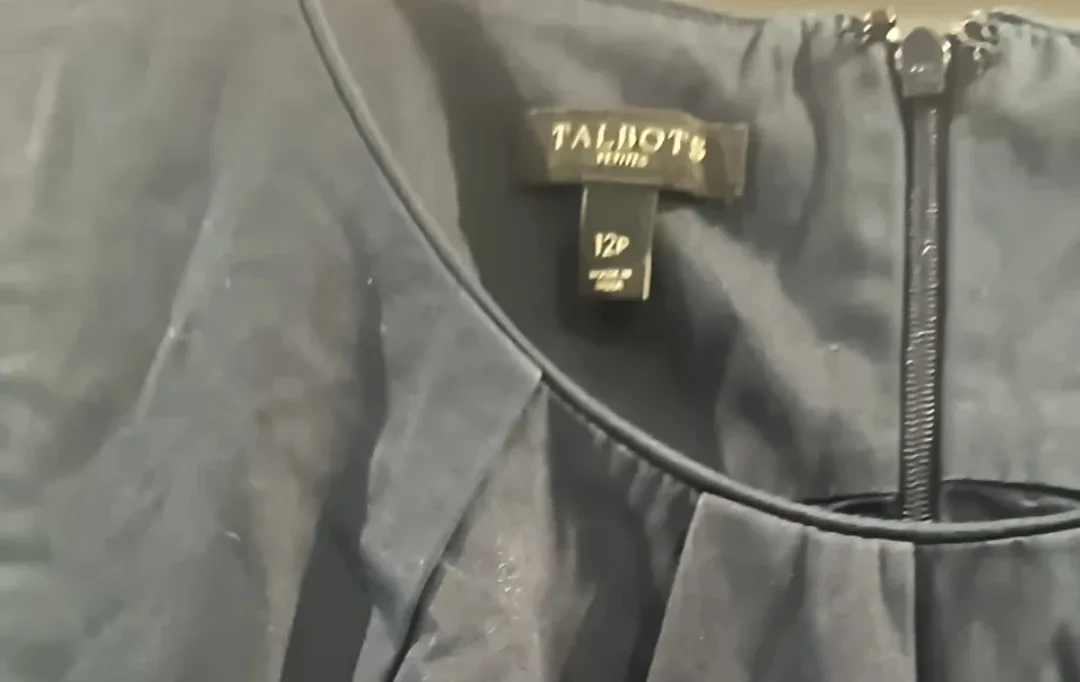 Talbots Black Dress Size 12P image indicator(2)