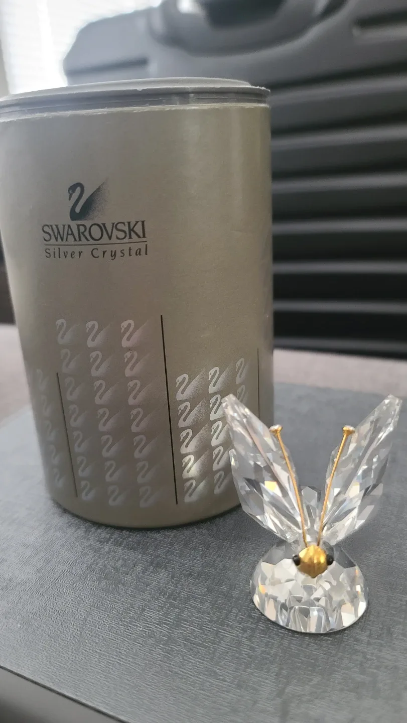 Swarovski Silver Crystal Butterfly Figurine thumbnail