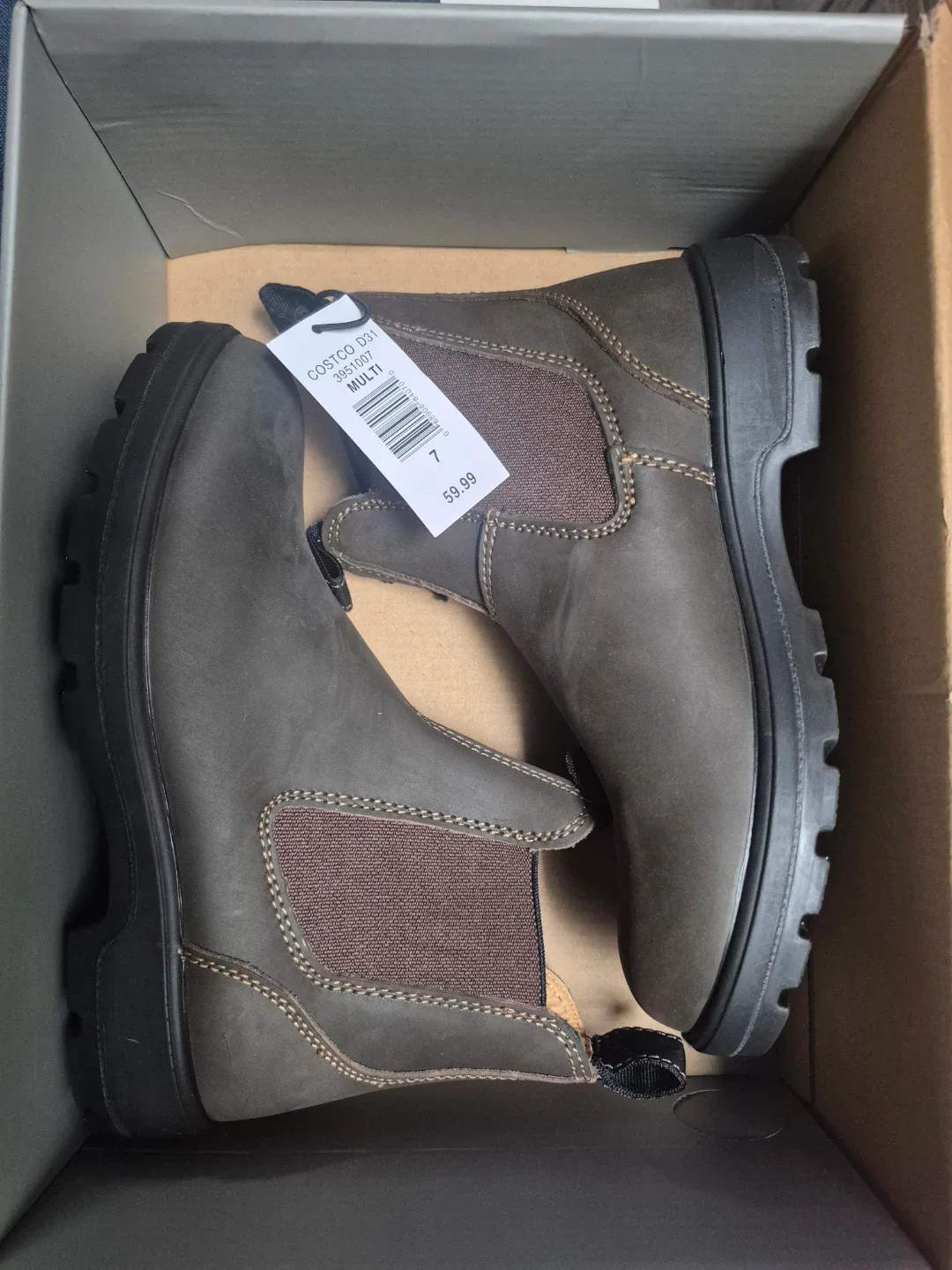 Aquatherm Bryanna2 Women's Brown Chelsea Boots - Size 7