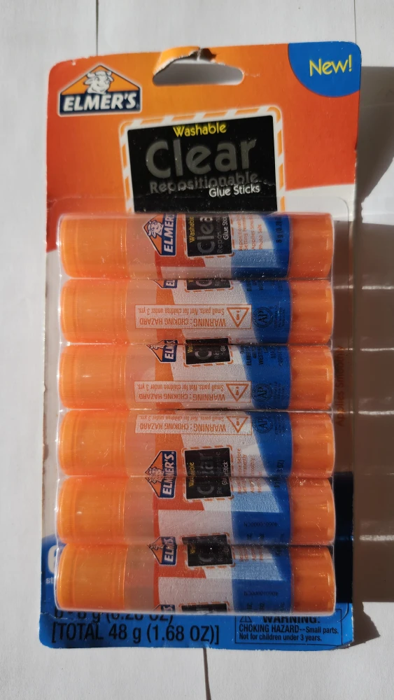 Elmer's Washable Clear Glue Sticks - 6 Pack