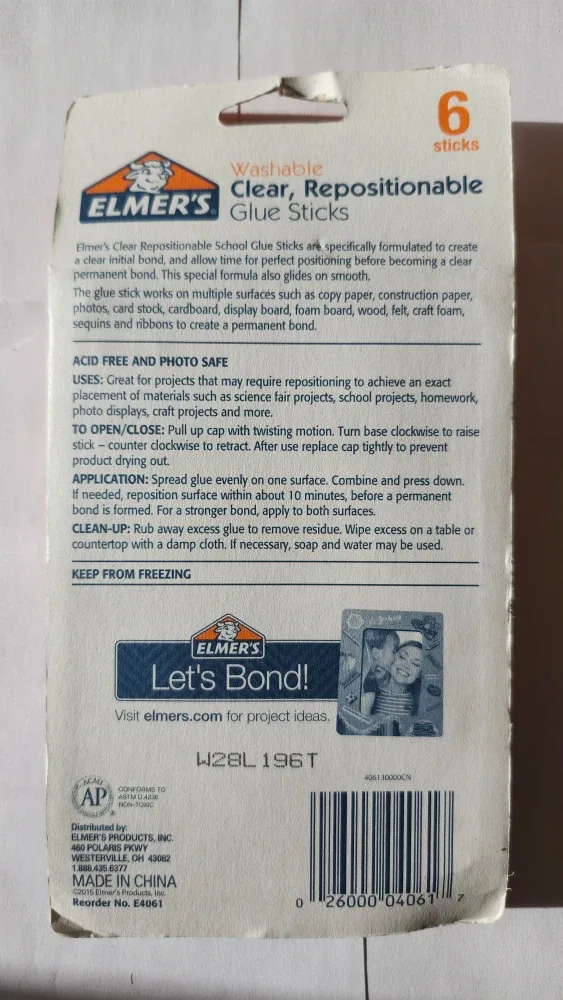 Elmer's Washable Clear Glue Sticks - 6 Pack image indicator(2)