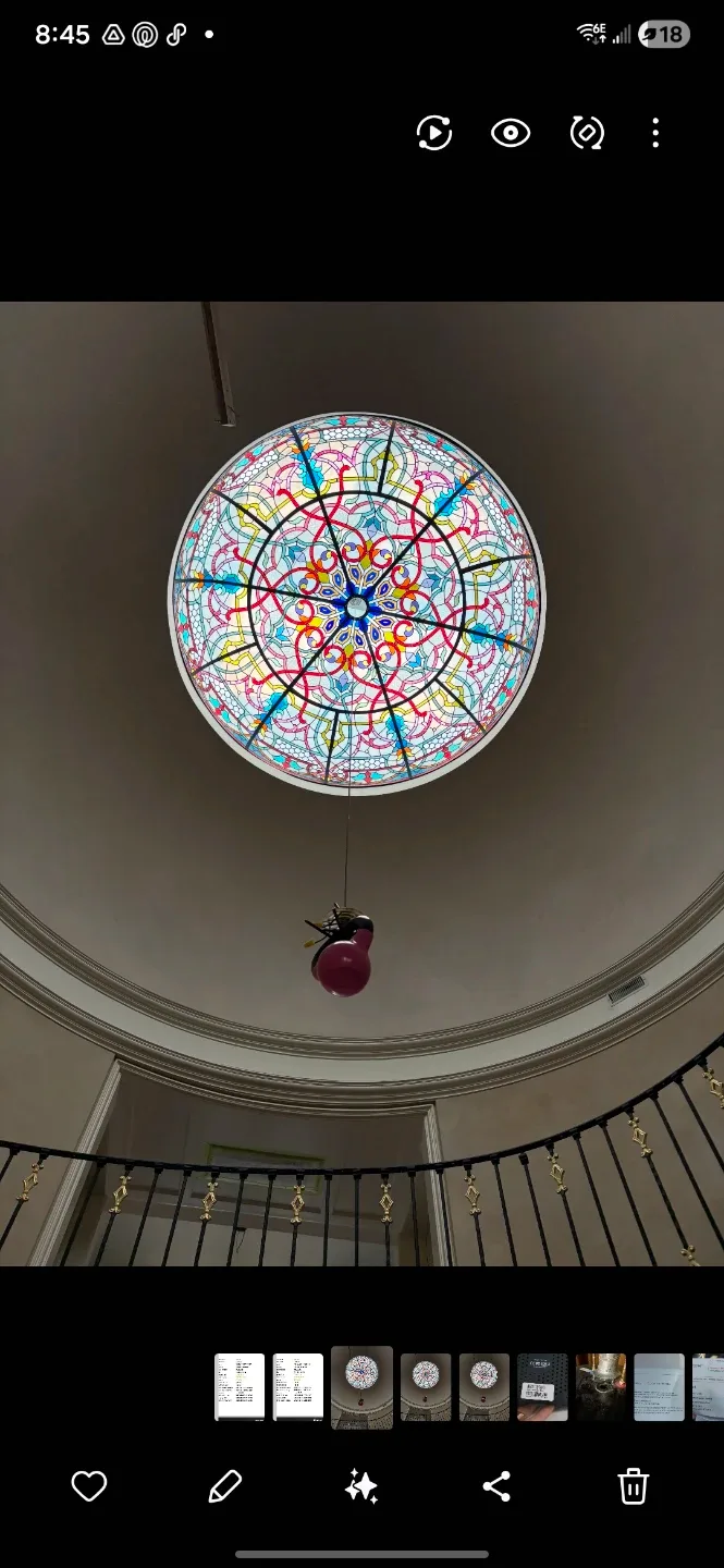 Stained Glass Dome - 30 inch diameter image indicator(2)