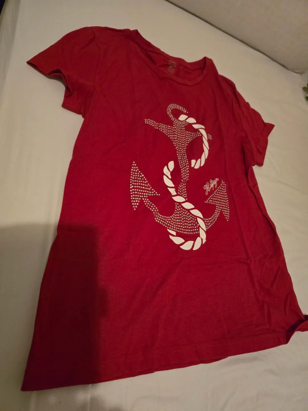 Tommy Hilfiger Red T-Shirt - Large thumbnail