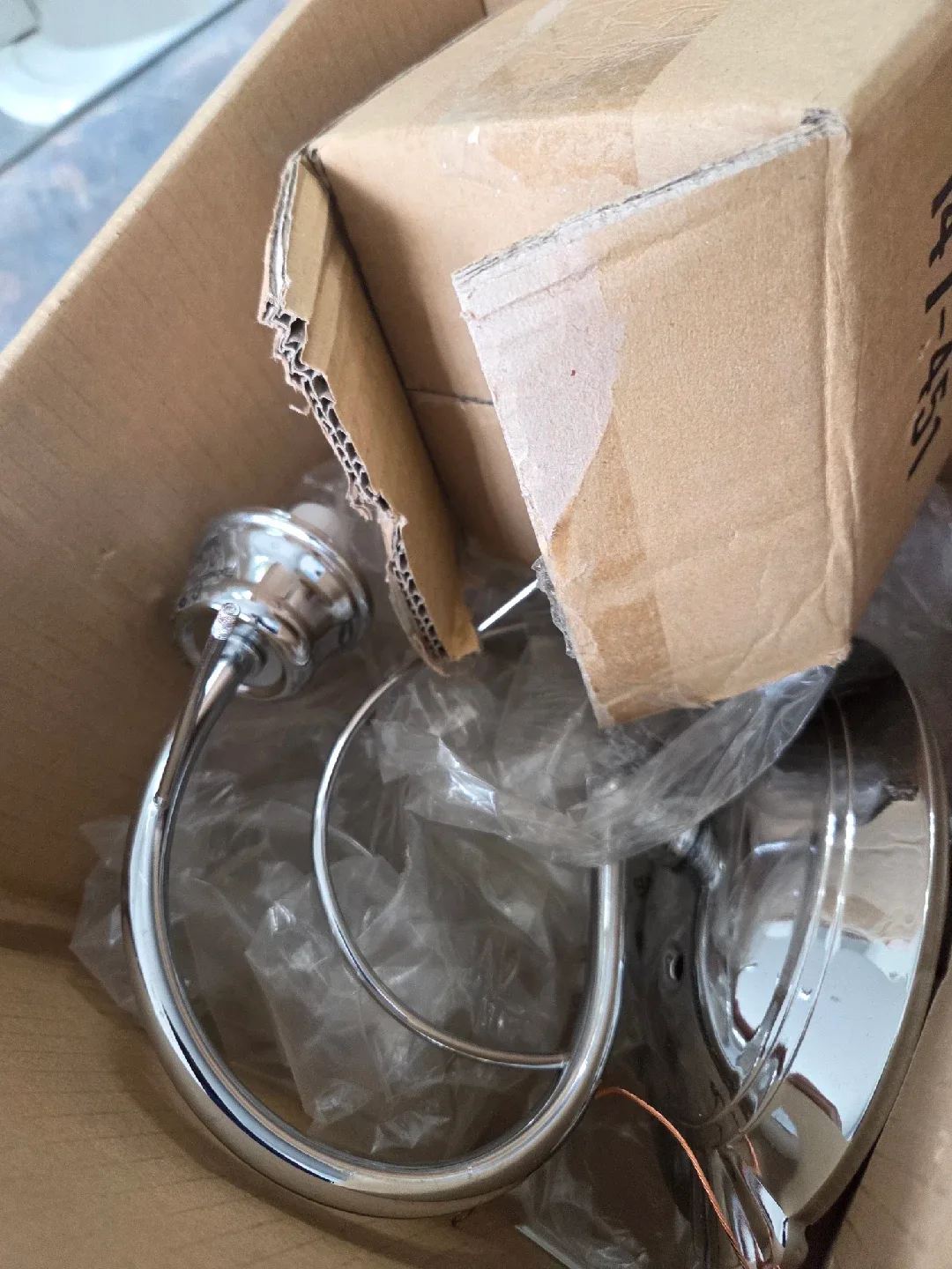 Hampton Bay Wall Sconce Applique - Chrome Finish image indicator(3)