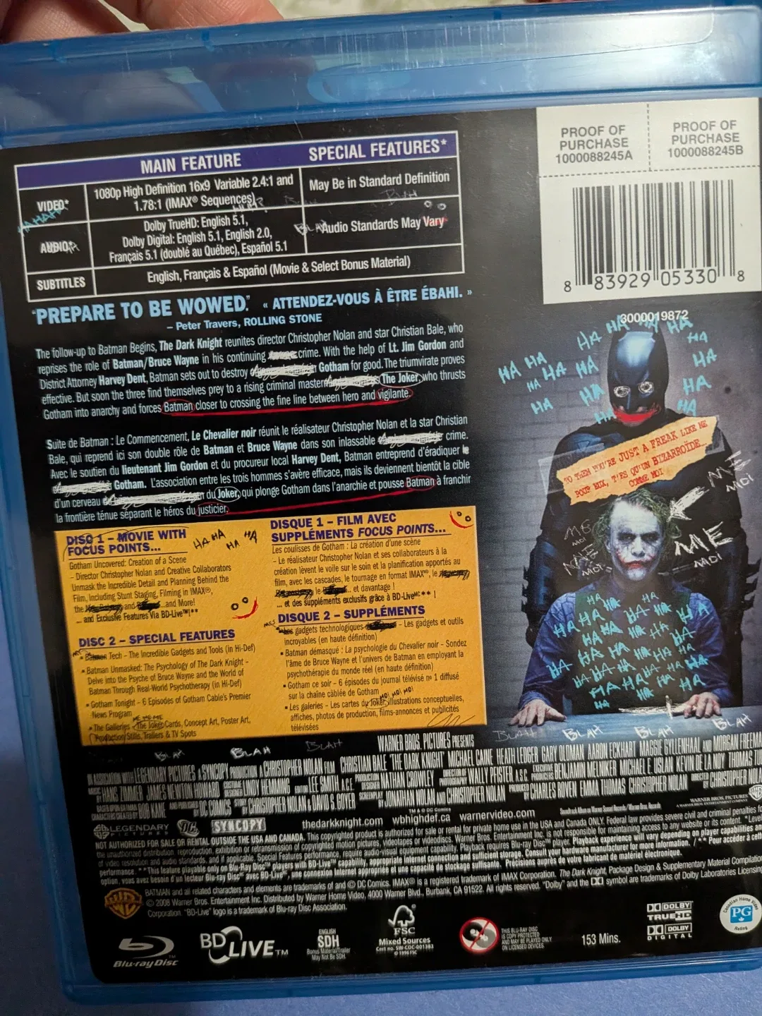 The Dark Knight Blu-ray 3-Disc Special Edition Set Heath Ledger image indicator(4)