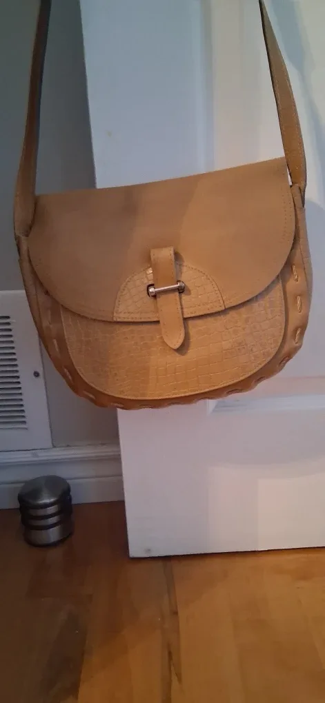 Tan Leather Saddle Bag image indicator(2)