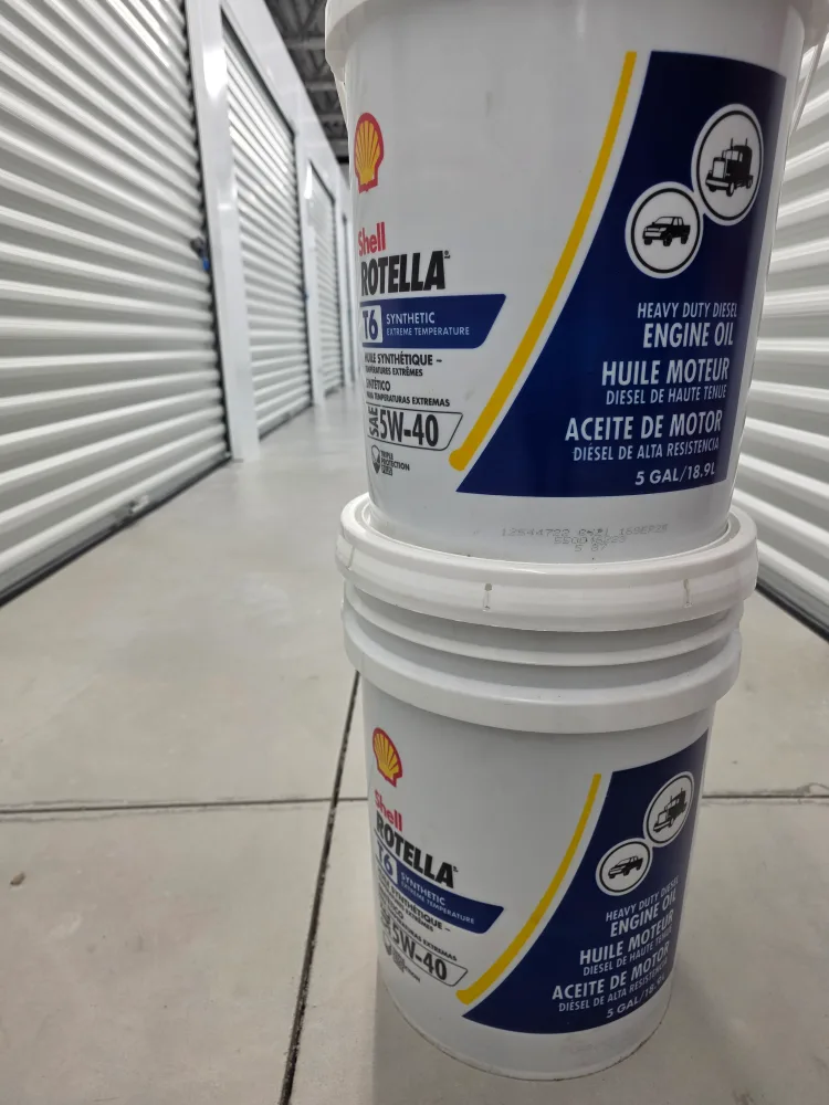 Shell Rotella T6 Synthetic 5W-40 Engine Oil - 5 gal