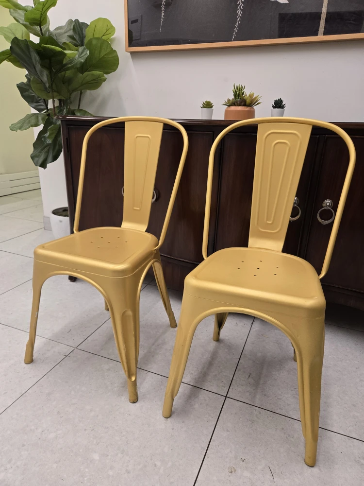 Miltiple Gold Stackable Metal Dining Chairs (32 Available) - photo 4