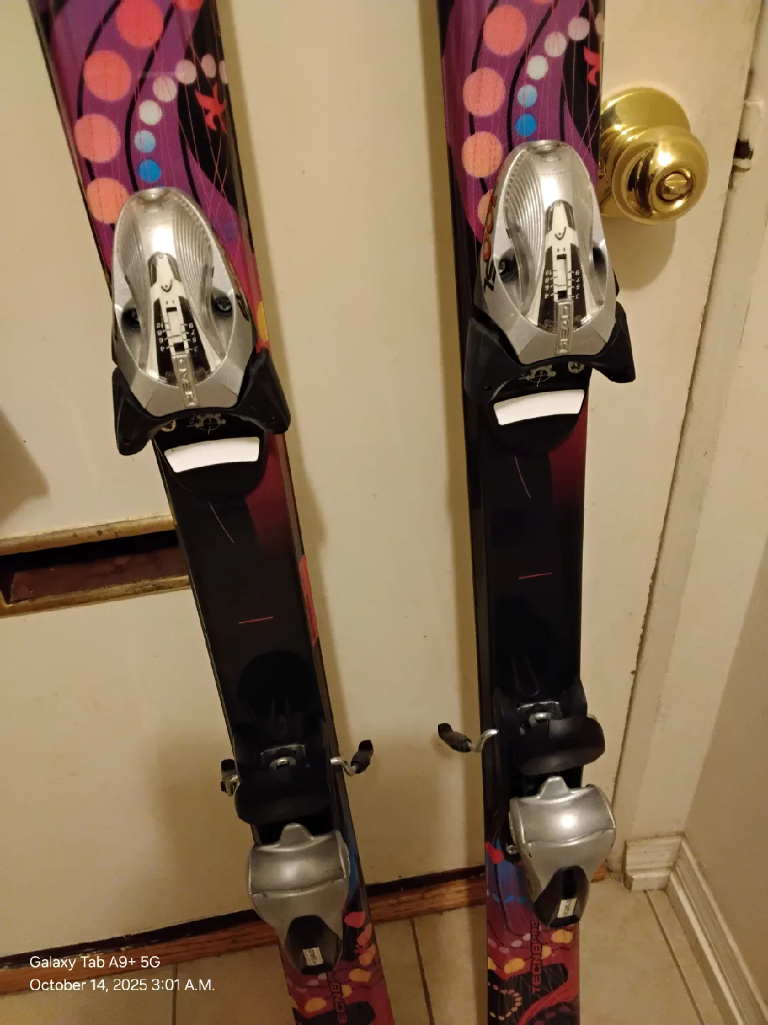 Head 100SL bindgings mounted on 160 cm Safine Women's Skis image indicator(2)