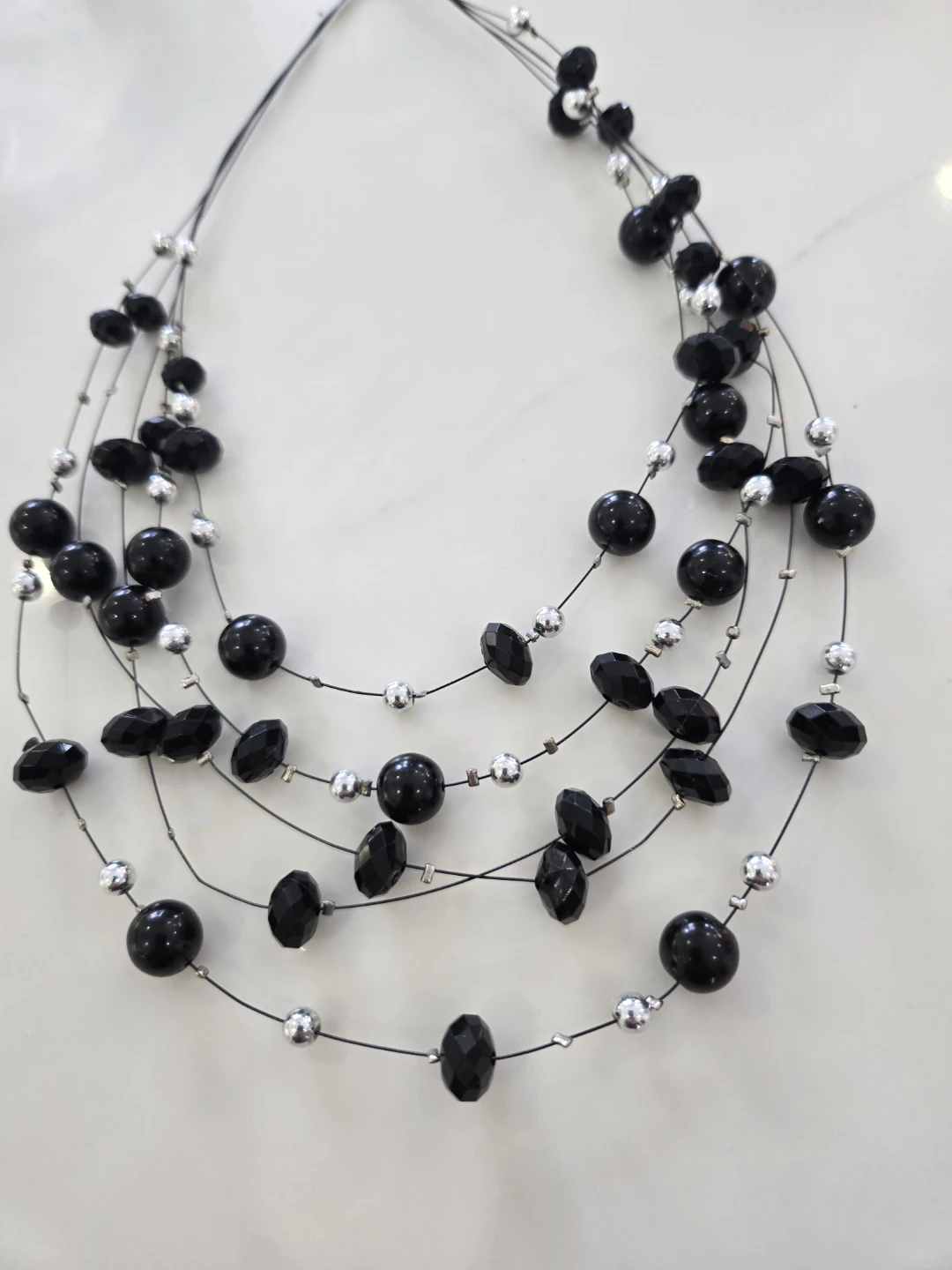 Black Beaded Necklace - photo 2