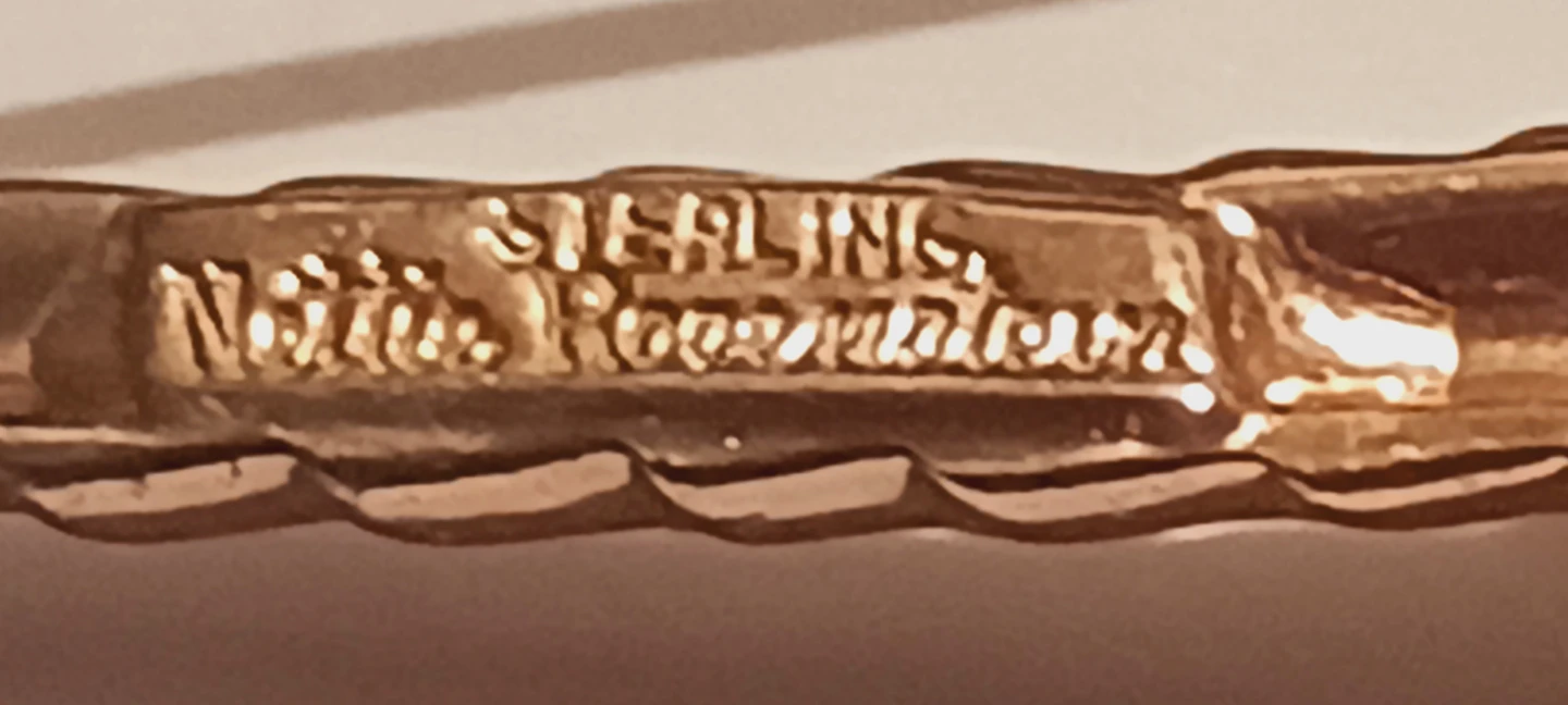 NETTIE ROSENSTEIN STERLING SIGNED SCOTTISH BAGPIPE BROOCH - photo 4