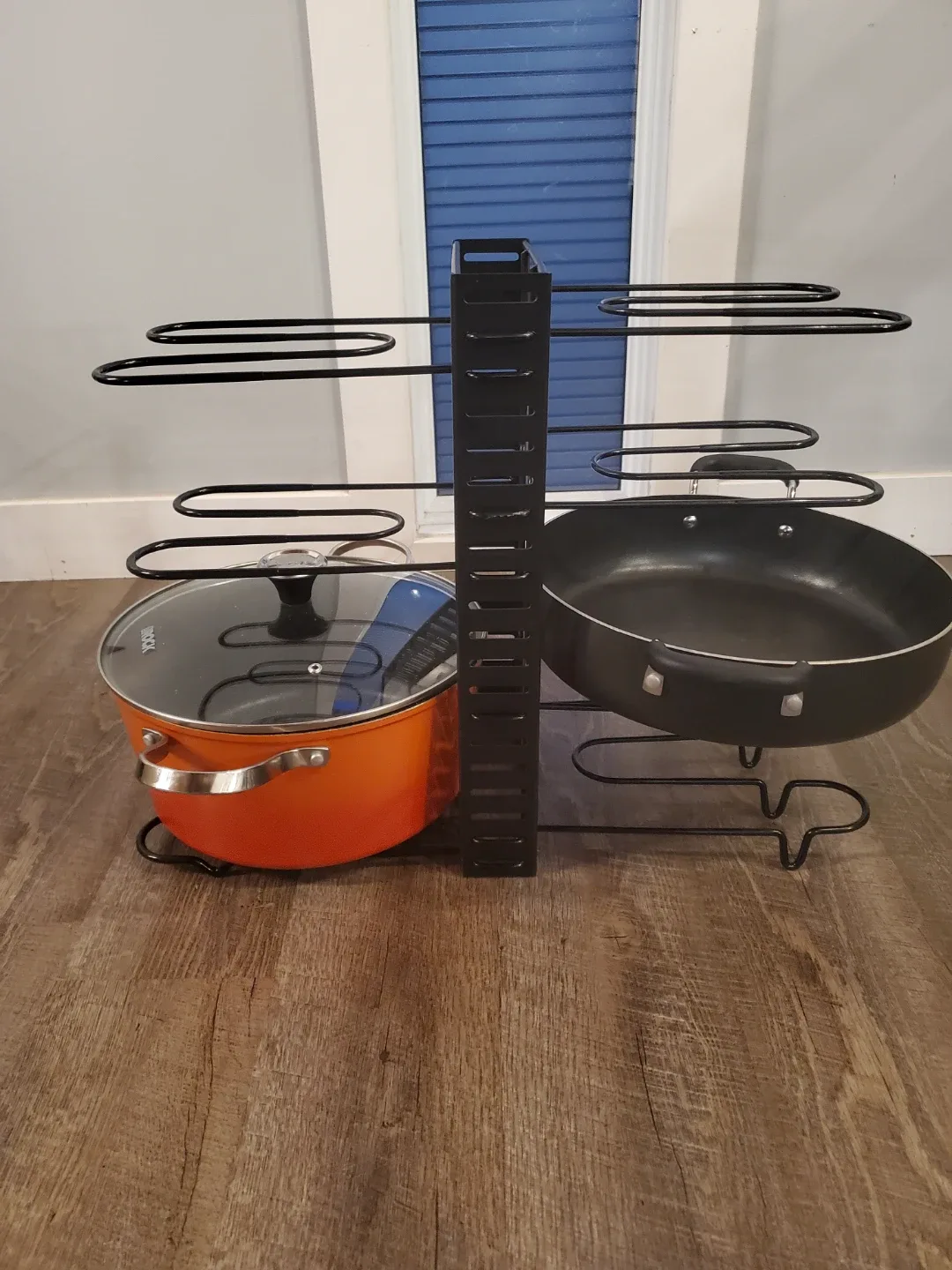 Black Pot and Pan Organizer Rack