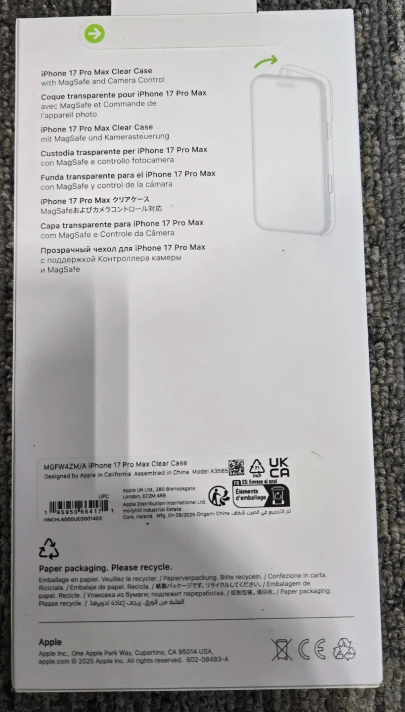 Brand New Authentic Apple iPhone 17 Pro Max Clear Case - New! image indicator(2)