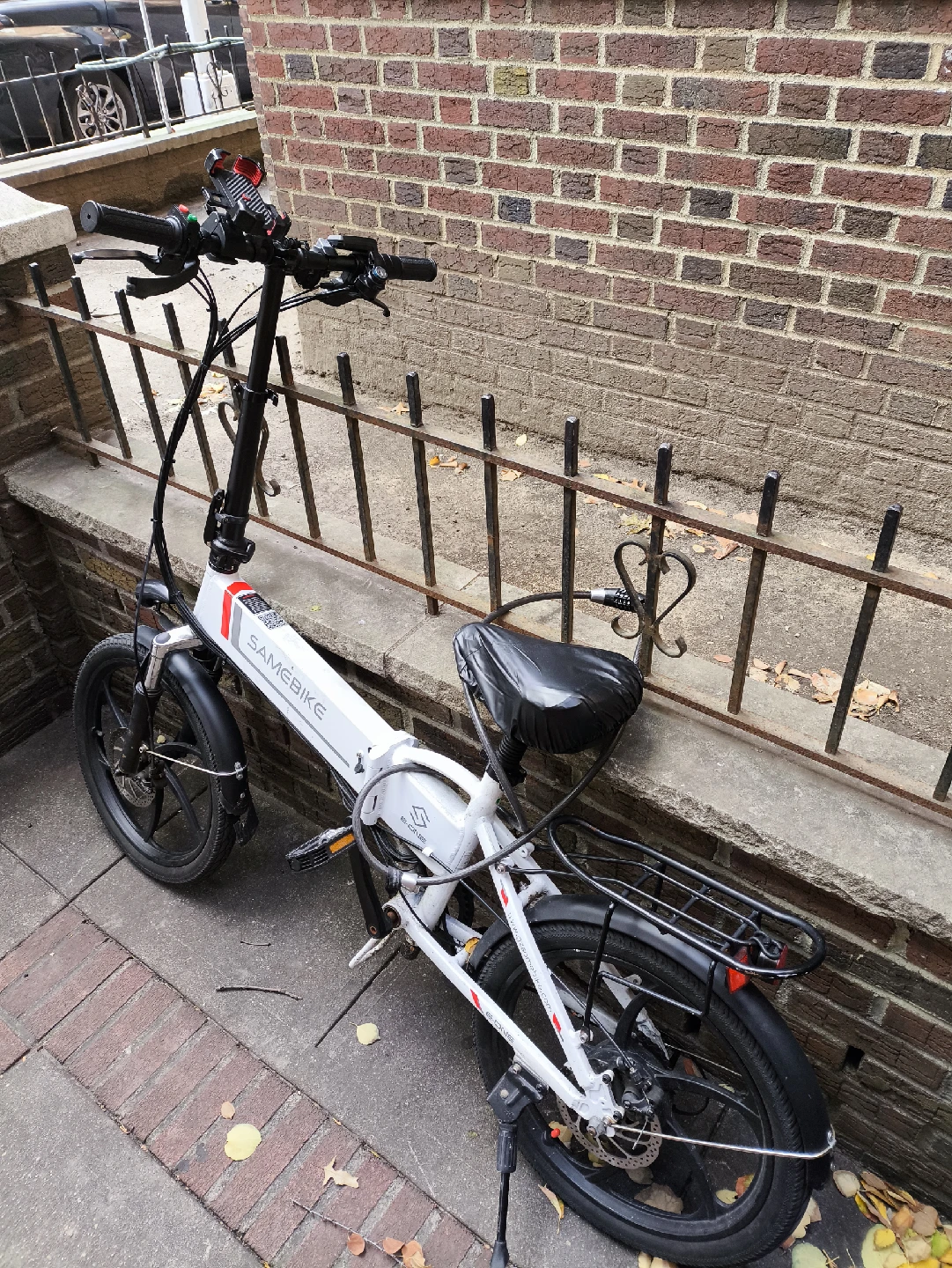 SAMEBIKE Folding Electric Bike - White - photo 2