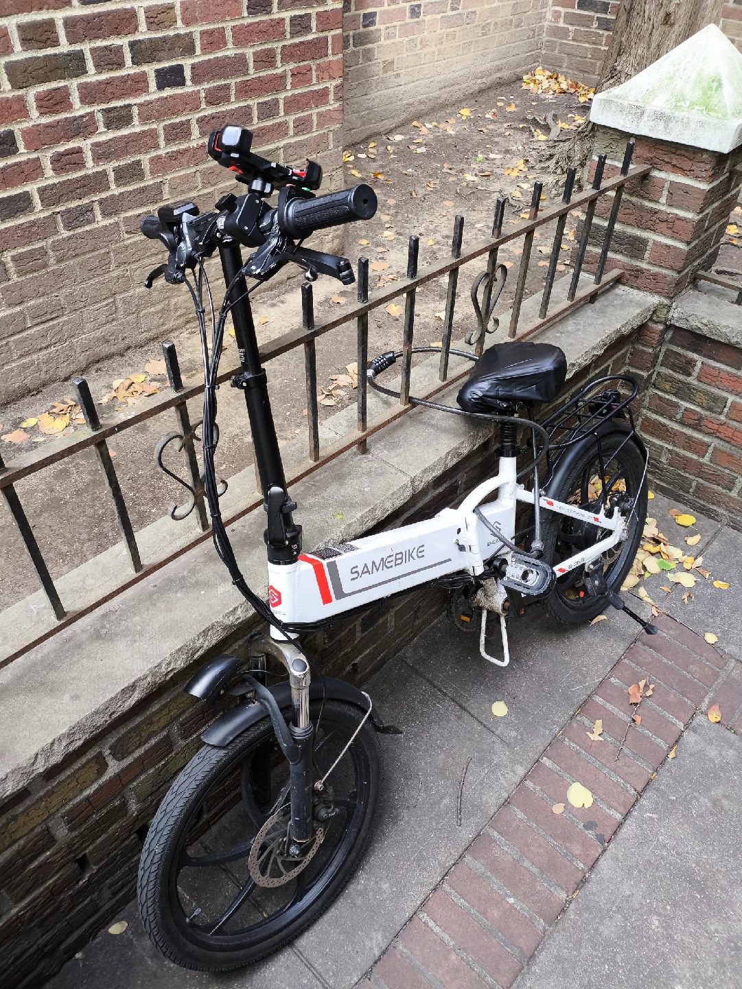 SAMEBIKE Folding Electric Bike - White - photo 3