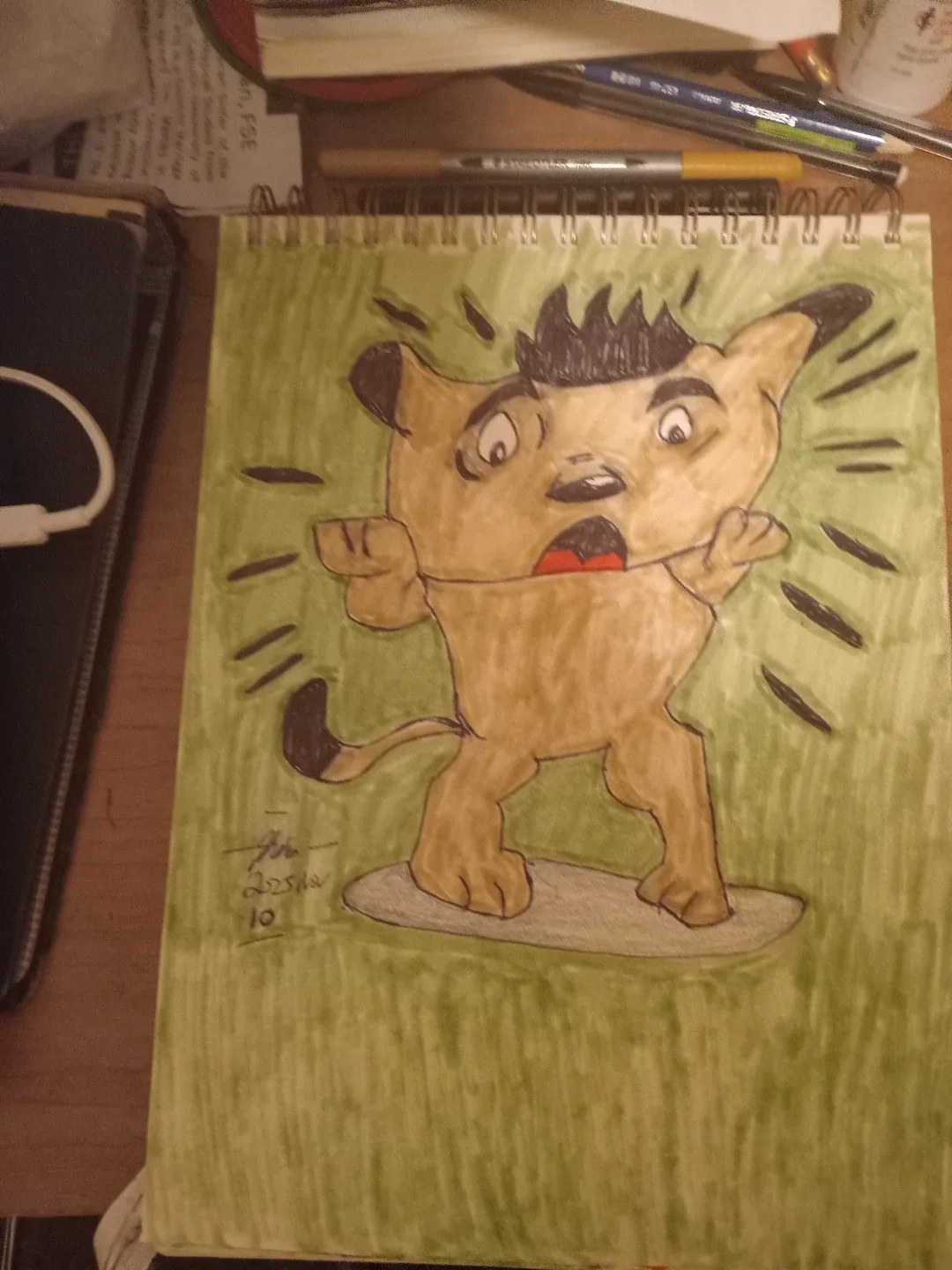 Animated Dog Drawing Illustration By Custom Artist image indicator(4)