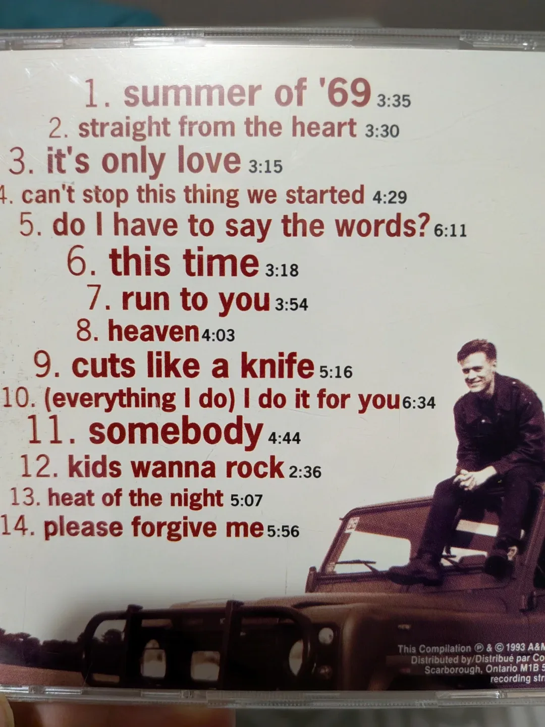 Bryan Adams - So Far So Good CD image indicator(7)