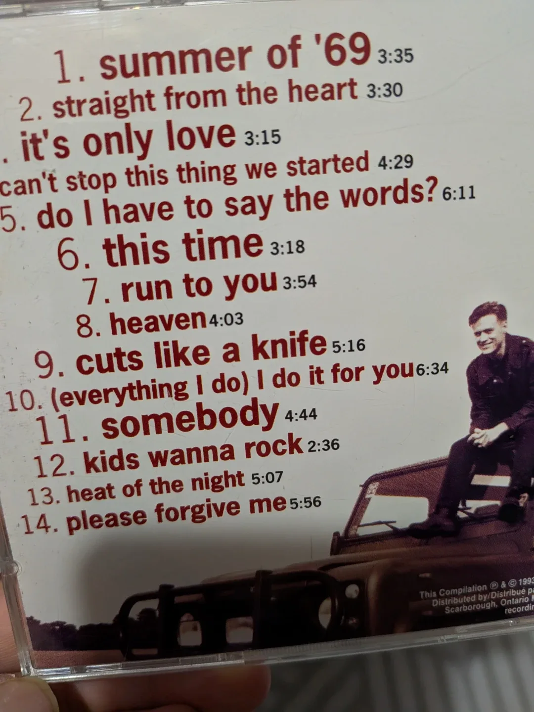 Bryan Adams - So Far So Good CD image indicator(8)