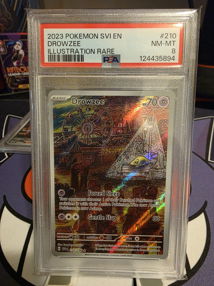PSA Graded Pokemon Drowzee Illustration Rare Card