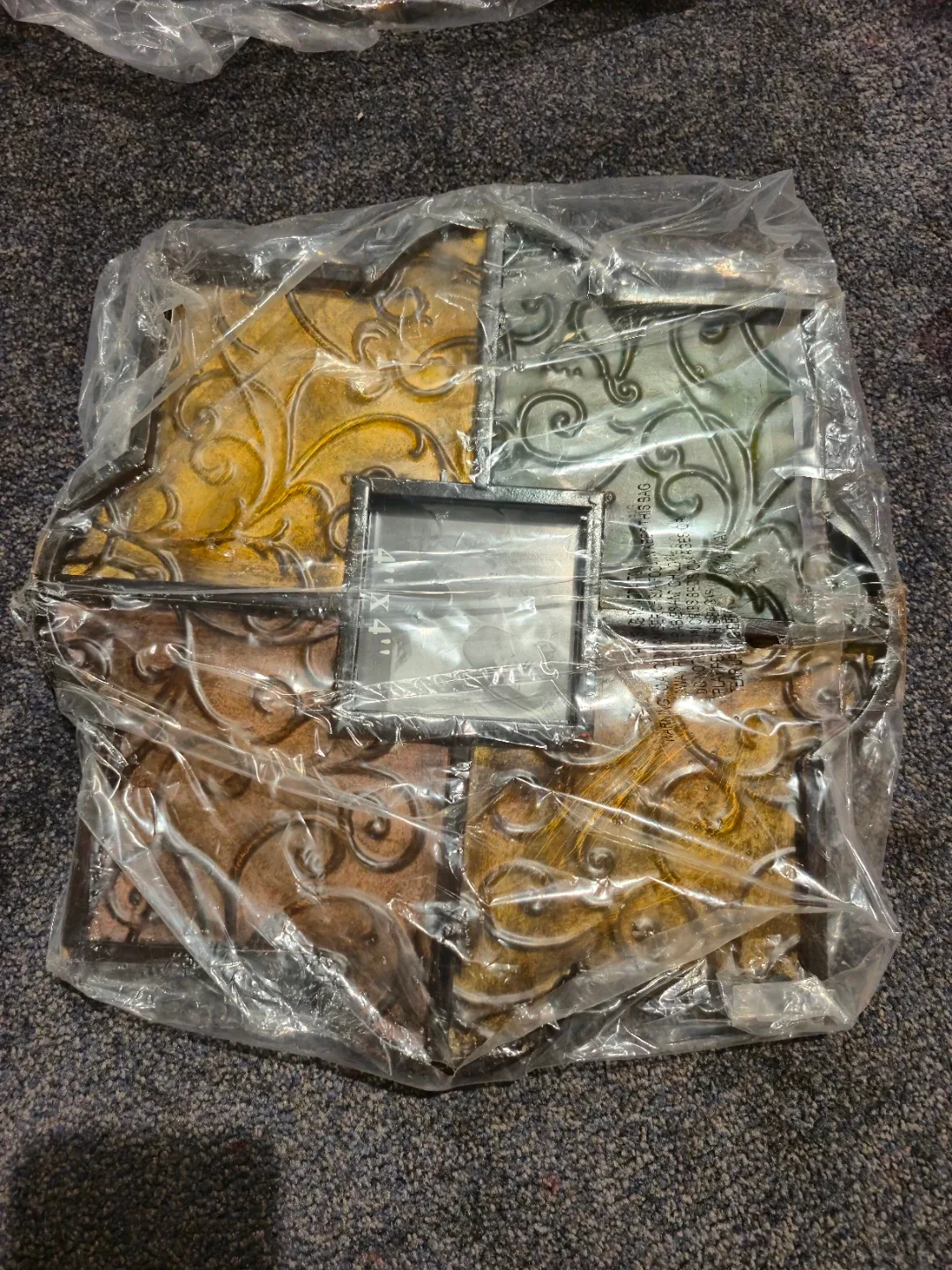 Decorative Metal Photo Frame - Holds 4"x4" Photo image indicator(3)