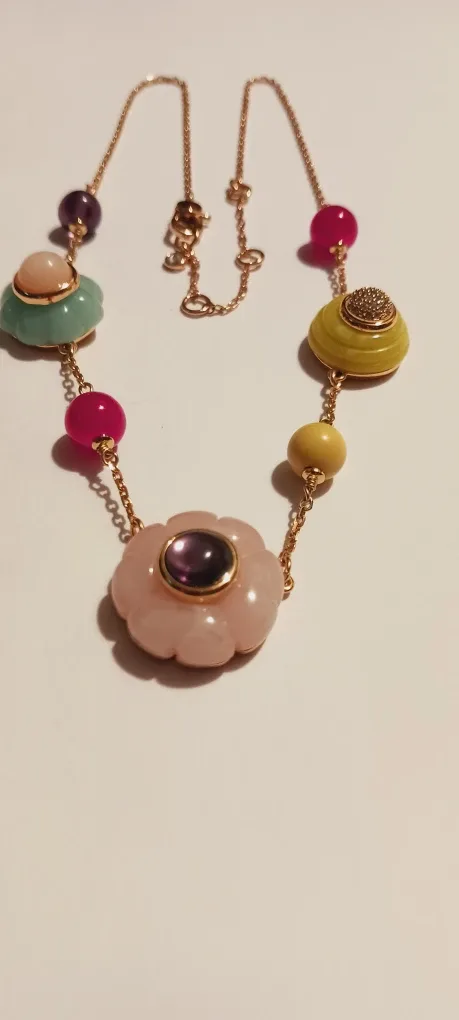 NEW !! KATE SPADE NEW YORK Colorful Flower Necklace image indicator(5)