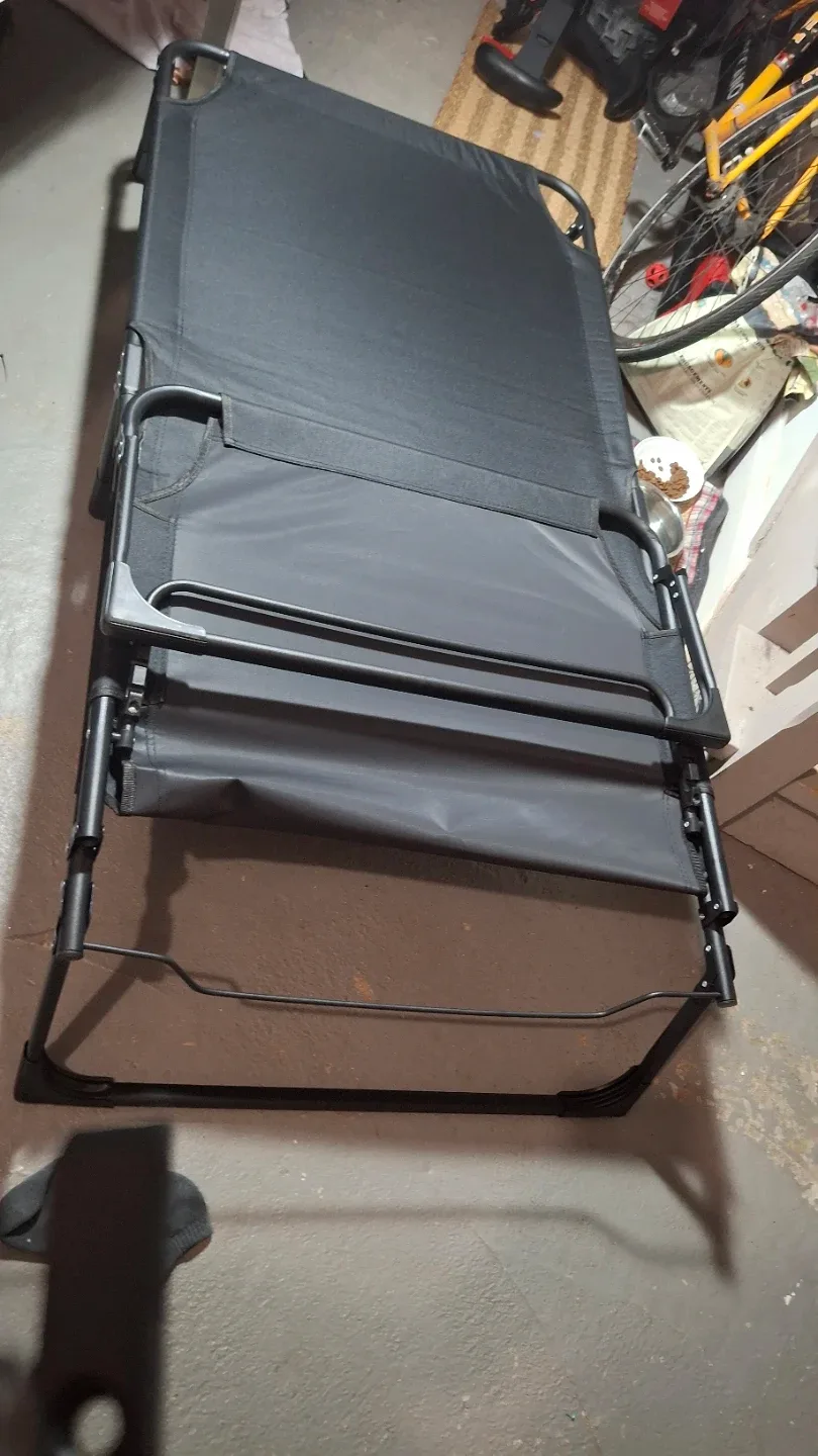 Folding Cot - Black image indicator(2)