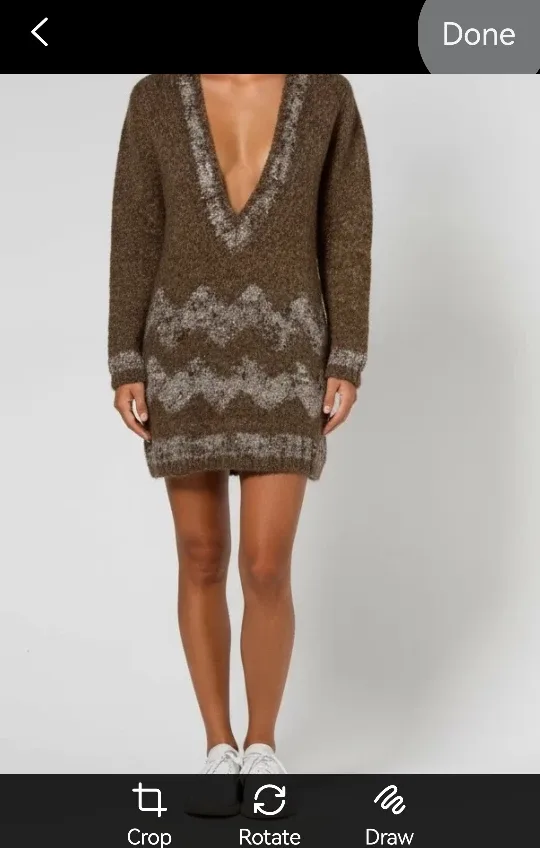 wool blend long sweater/dress size M image indicator(8)