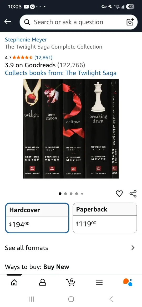 Twilight Saga Complete Collection by Stephenie Meyer image indicator(2)