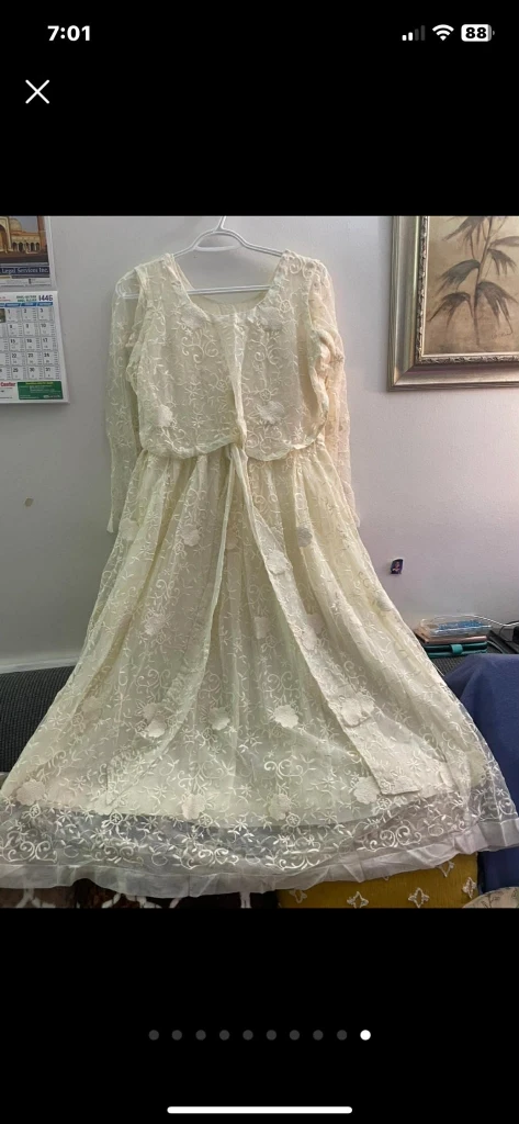 Lace Dress - Cream/Off-White - photo 4