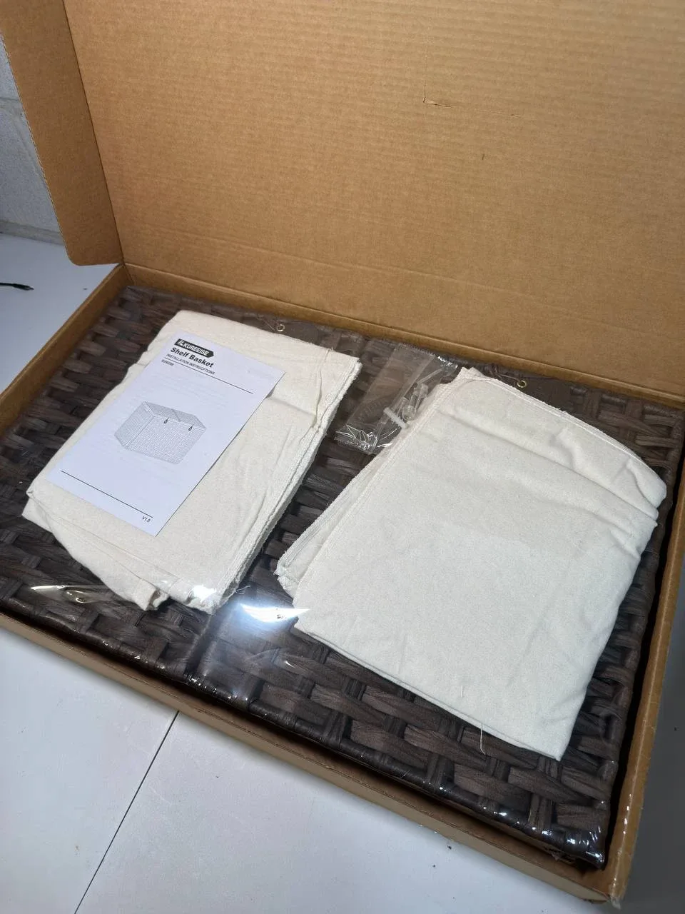 KUREEISE Storage Basket with 2 separate Lid, 105L image indicator(3)